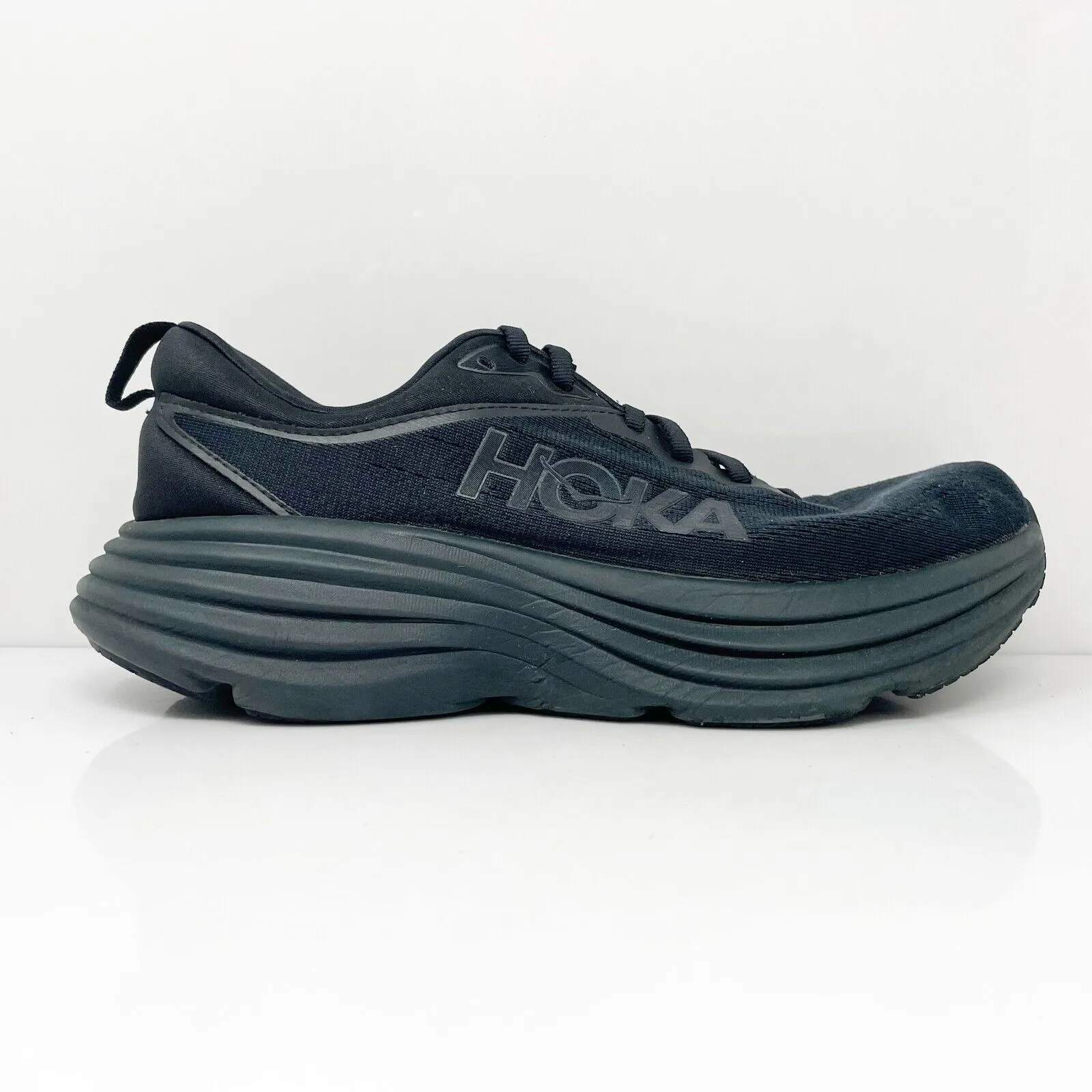 Hoka One One Womens Bondi 8 1127952 BBLC Black Running Shoes Sneakers Size 9 B