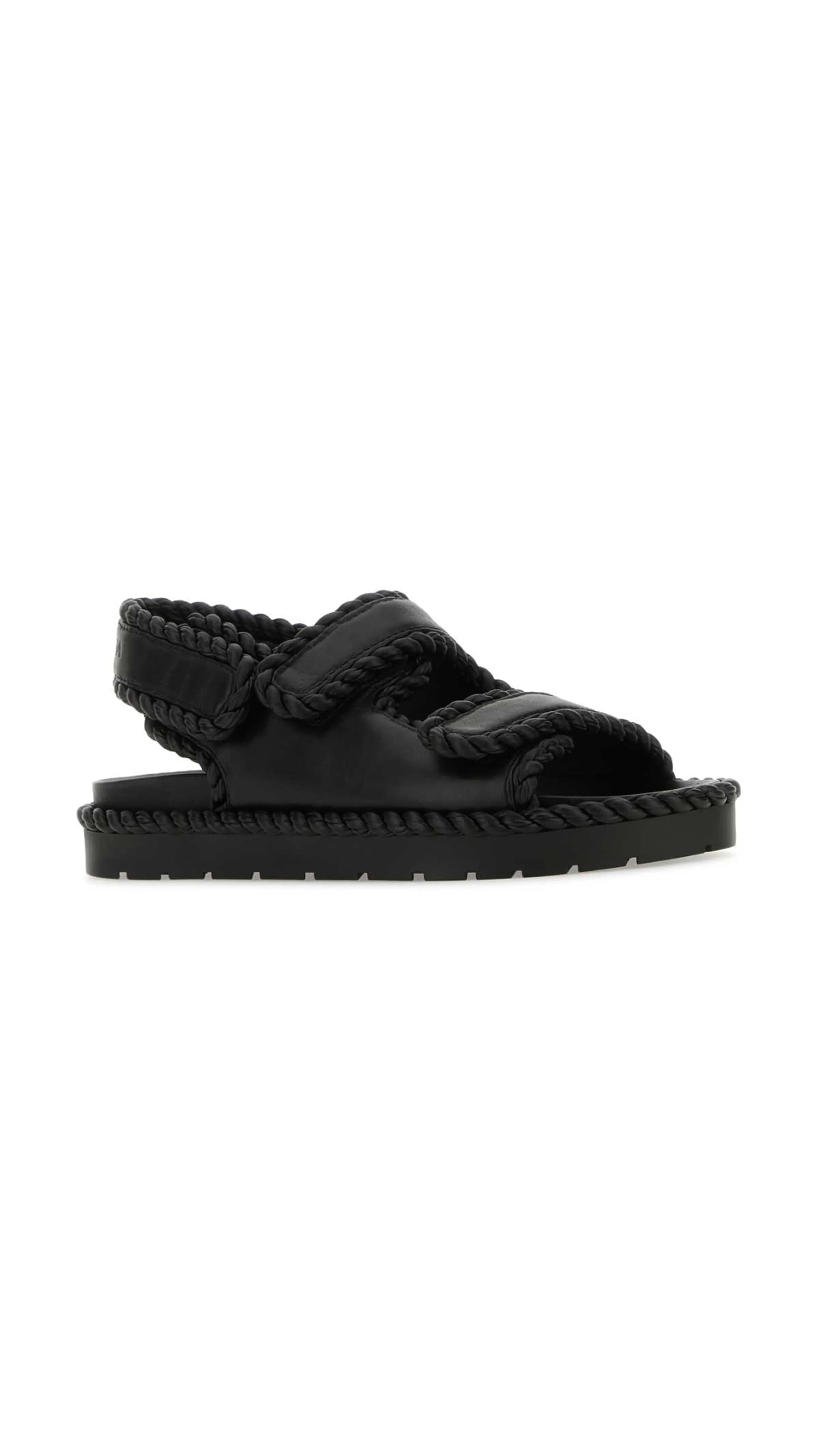 Jack Flat Sandal - Black