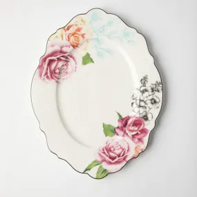 Jenna Clifford -7057 Oval Platter Wavy Rose