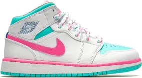 Jordan Kids Air Jordan 1 Mid Digital Pink sneakers White