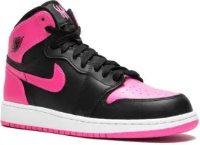 Jordan Kids x Serena Williams Air Jordan 1 Retro High Hyper Pink sneakers Black