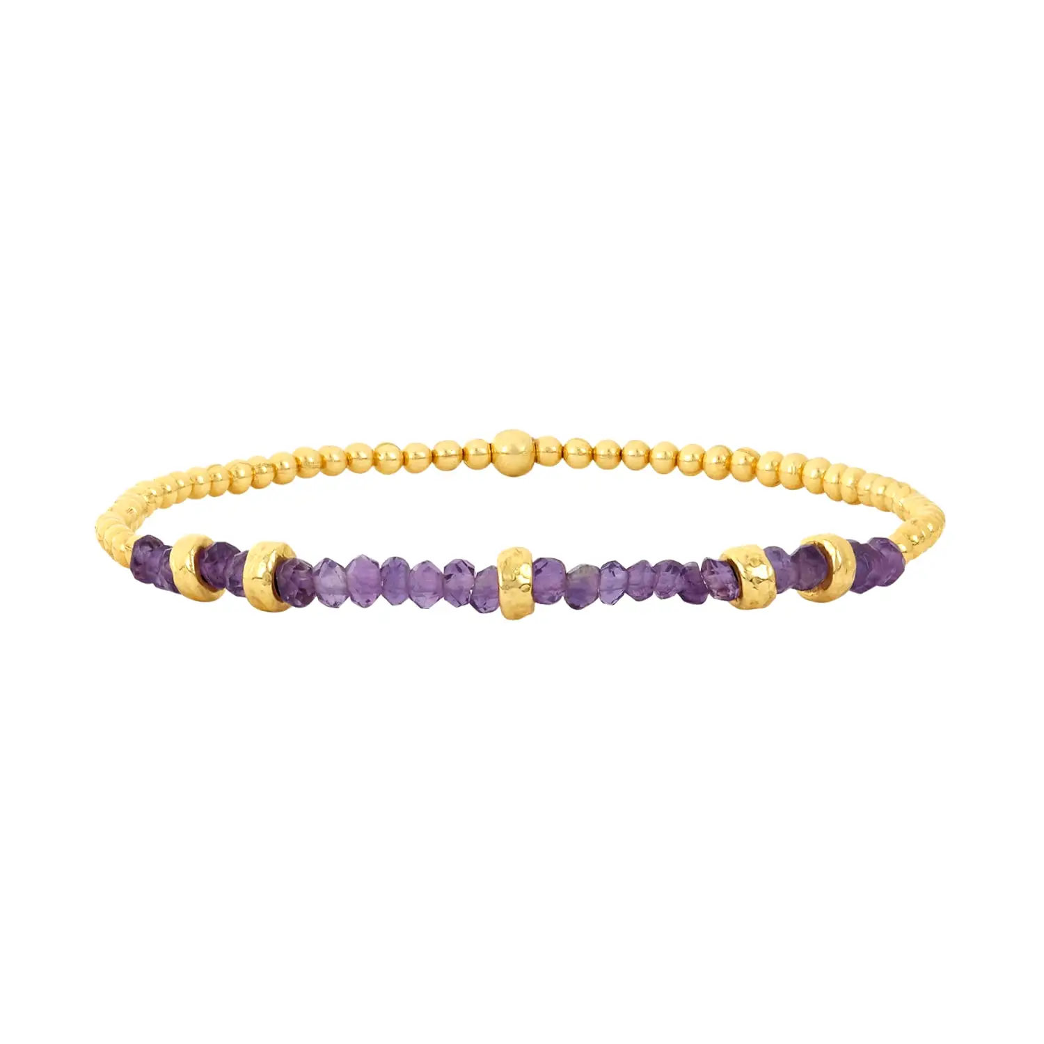 Karen Lazar Design February Amethyst and Rondelle Bracelet