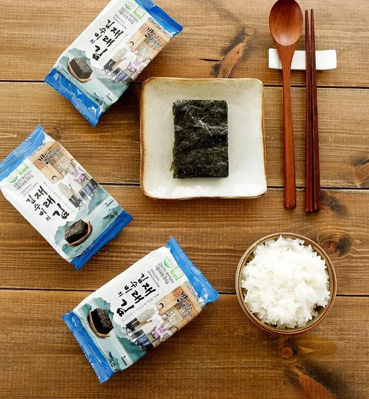 Kim Soo Mi Gim Roasted Seaweed Snack Delicious Season Laver Korean Food