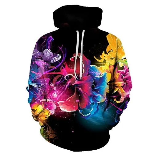 Latest 3D Flower Themed Hoodies