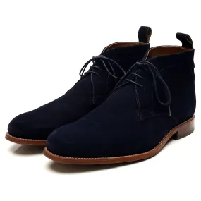 'Marcus' Navy Blue Suede Chukka Boots UK 10 F