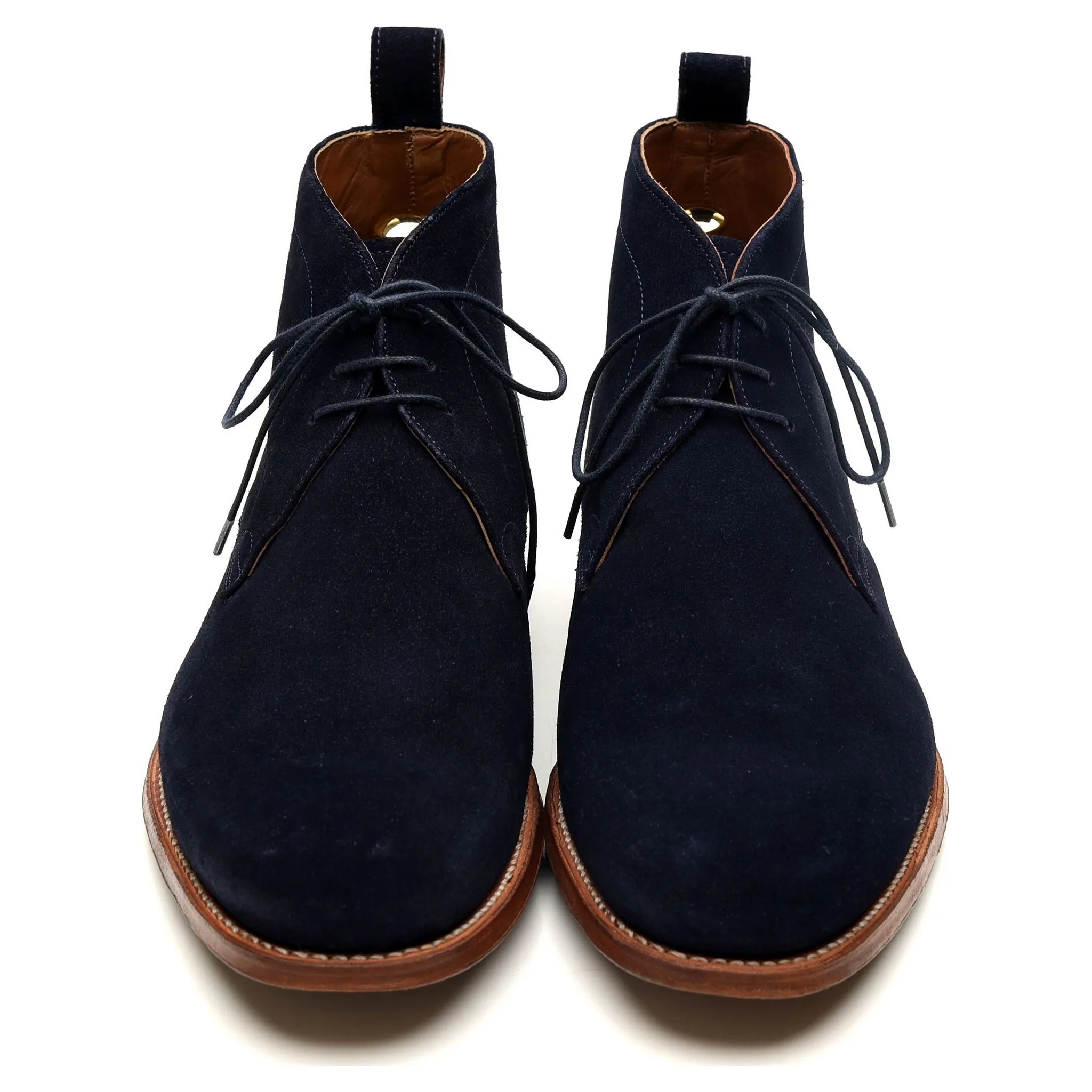 'Marcus' Navy Blue Suede Chukka Boots UK 10 F