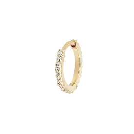 MBF Diamond Huggie 8mm, 14k Gold