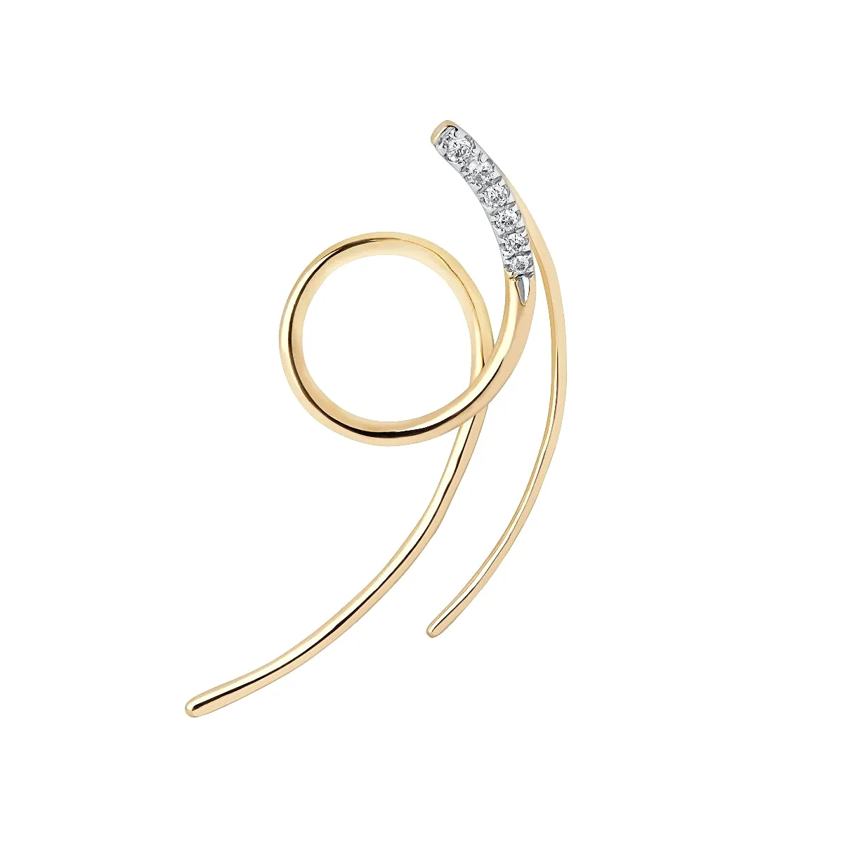 MBF Galaxy Spin Earring, 14k Gold