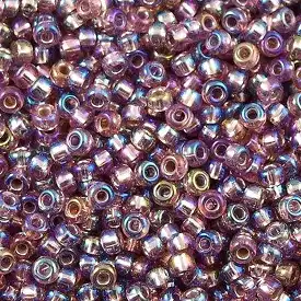 Miyuki Boncuk, MiyukiRoundBeads 8/0-1012 Silver Lined Smoky Amethyst AB