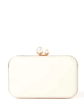 Nancy Pearl Clasp Hardcase Clutch