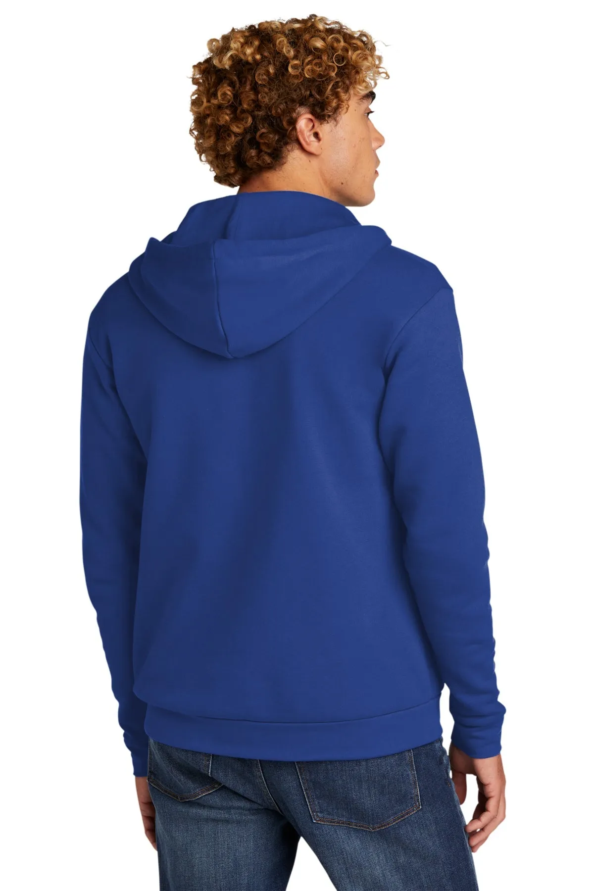 Next Level Unisex Beach Fleece Custom Zip Hoodies, Royal