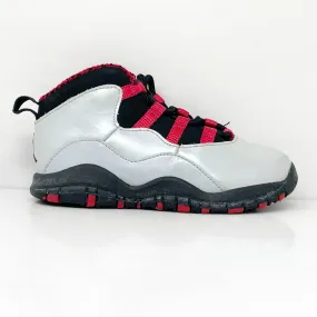 Nike Boys Air Jordan 10 310808-009 White Basketball Shoes Sneakers Size 9C