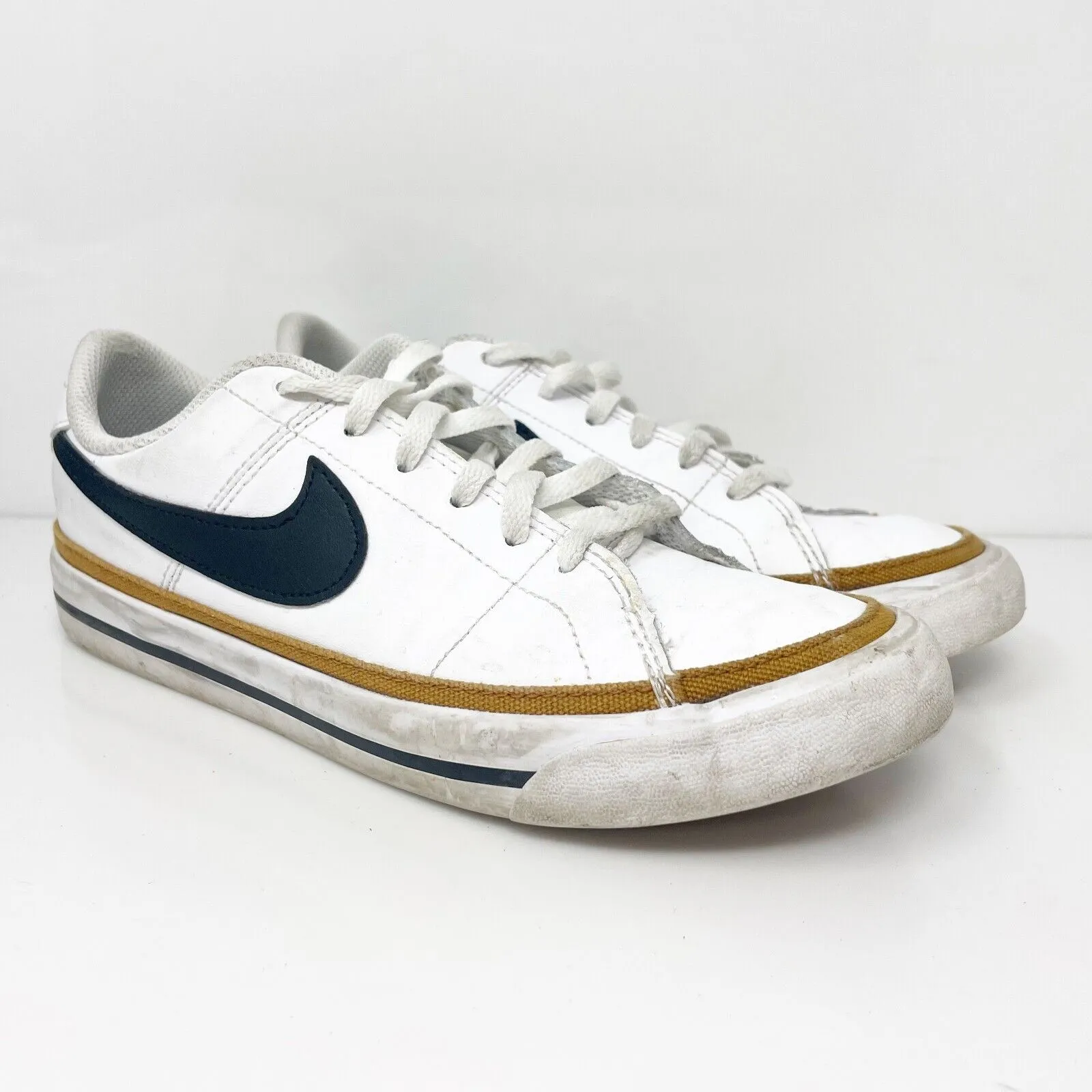 Nike Boys Court Legacy DA5380-102 White Casual Shoes Sneakers Size 5Y