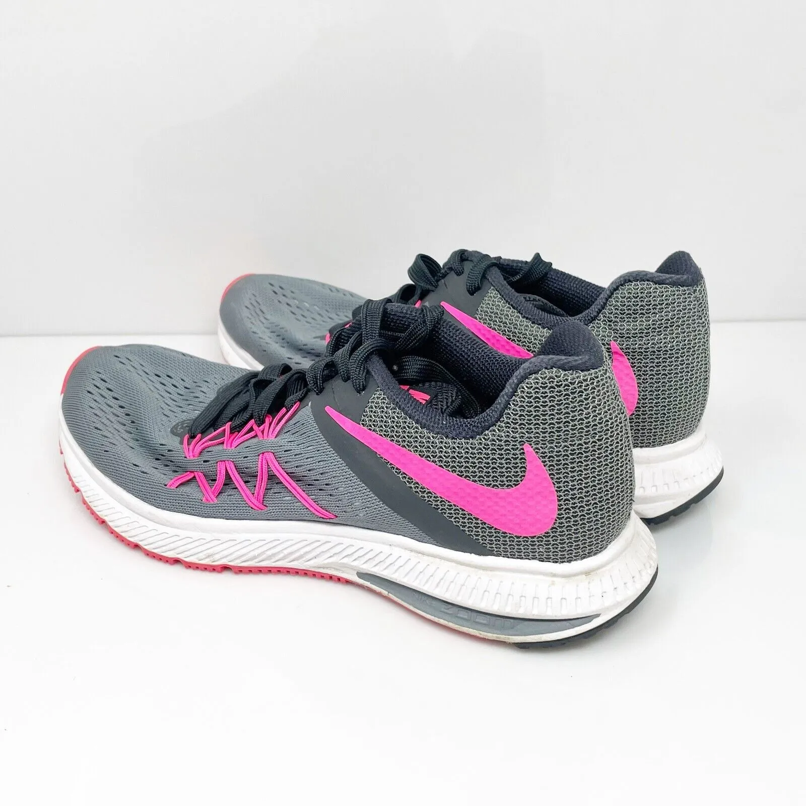 Nike Womens Air Zoom Winflo 3 831562-002 Gray Running Shoes Sneakers Size 8