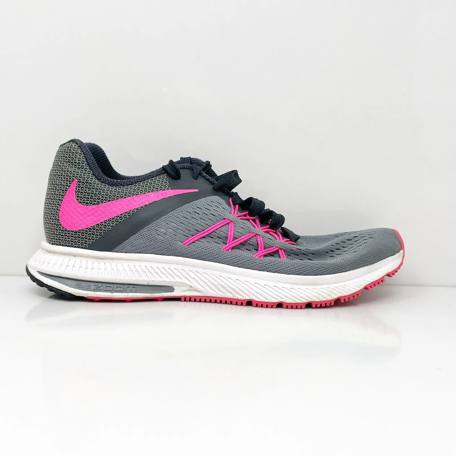 Nike Womens Air Zoom Winflo 3 831562-002 Gray Running Shoes Sneakers Size 8