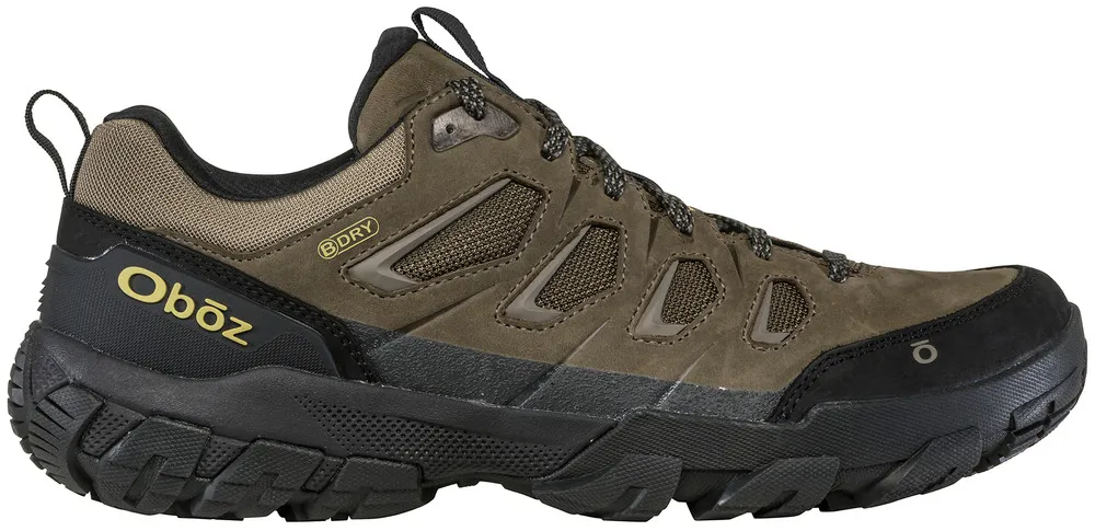 Oboz Mens Sawtooth X Low Waterproof Hiking Shoes-Sediment