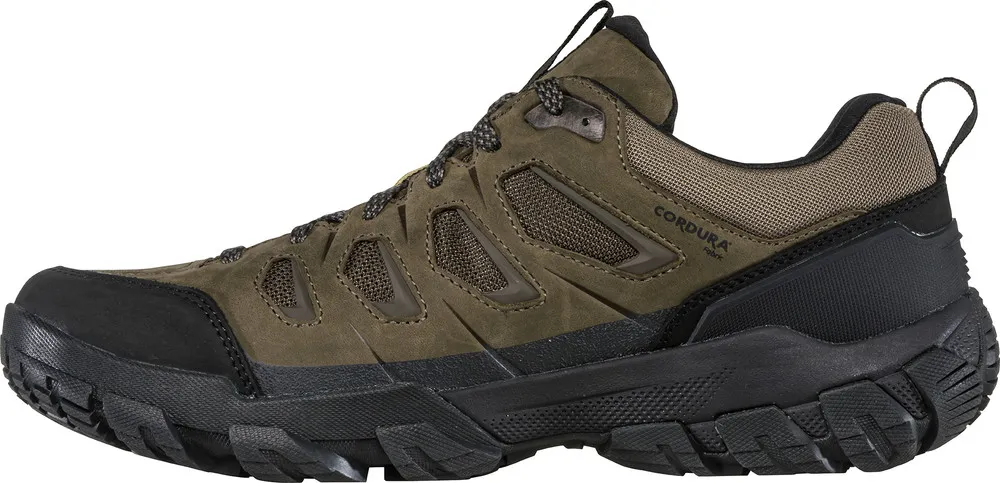 Oboz Mens Sawtooth X Low Waterproof Hiking Shoes-Sediment