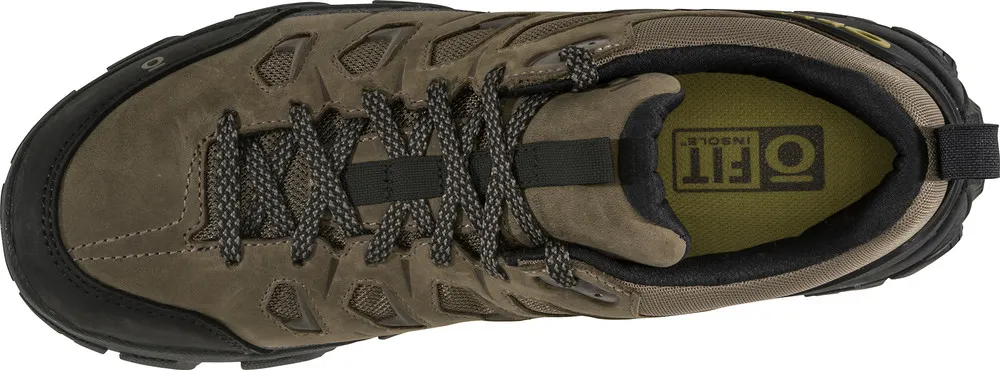 Oboz Mens Sawtooth X Low Waterproof Hiking Shoes-Sediment