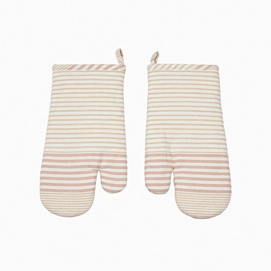 Ombre Striped Oven Mitts (Set of 2)