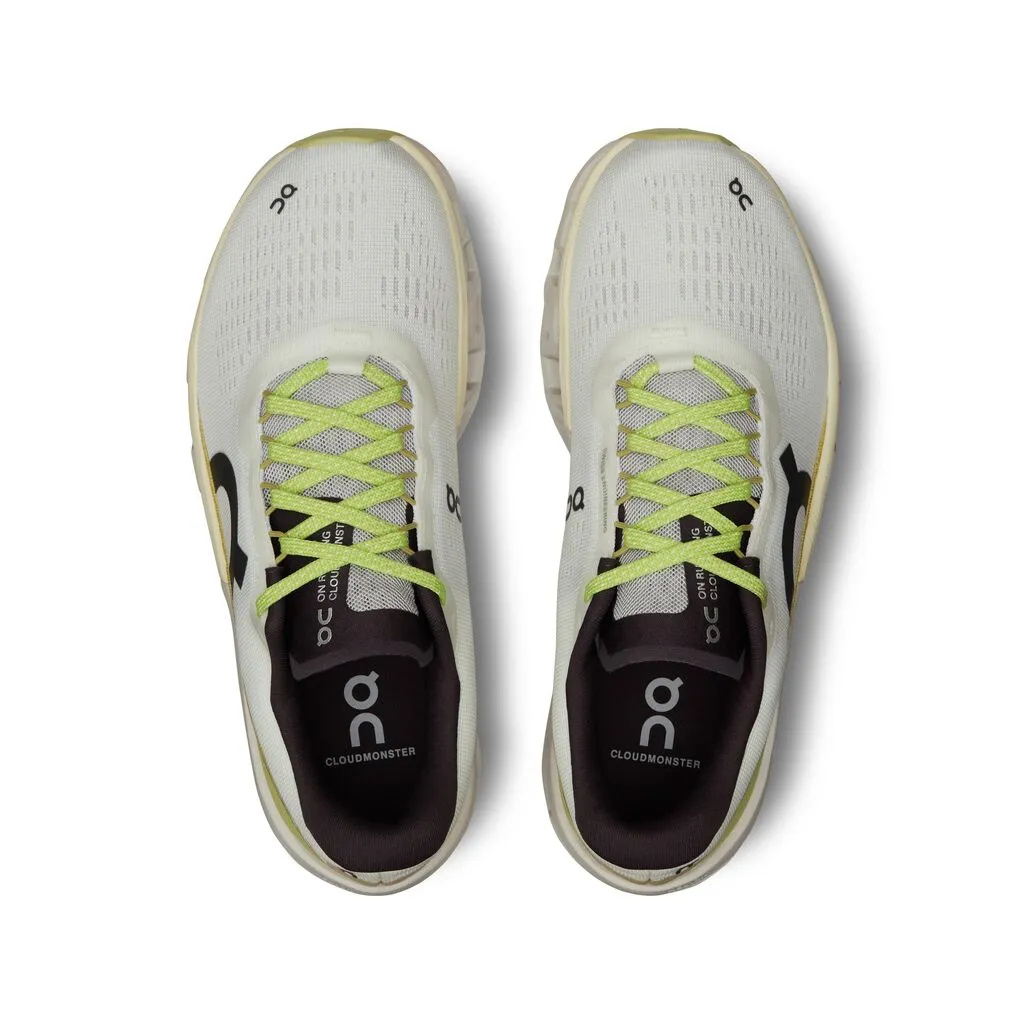 On Women's Cloudmonster 2 Running Shoes Undyed / Zest