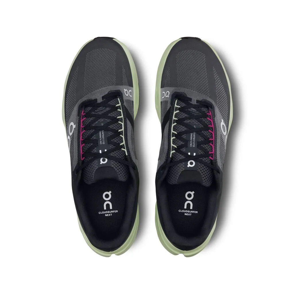 On Women's Cloudsurfer Next Running Shoes Black / Lima