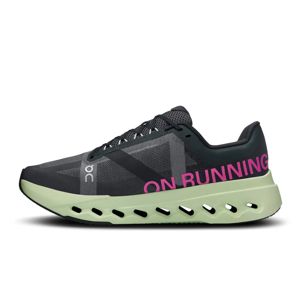 On Women's Cloudsurfer Next Running Shoes Black / Lima