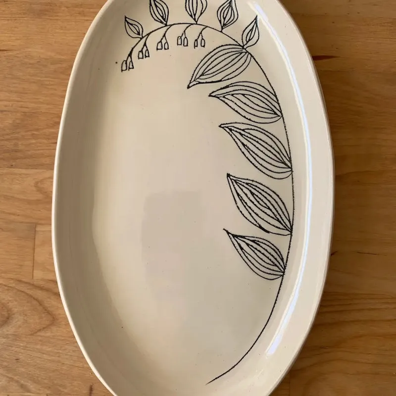 Oval Platter with Solomons Seal