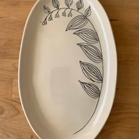 Oval Platter with Solomons Seal