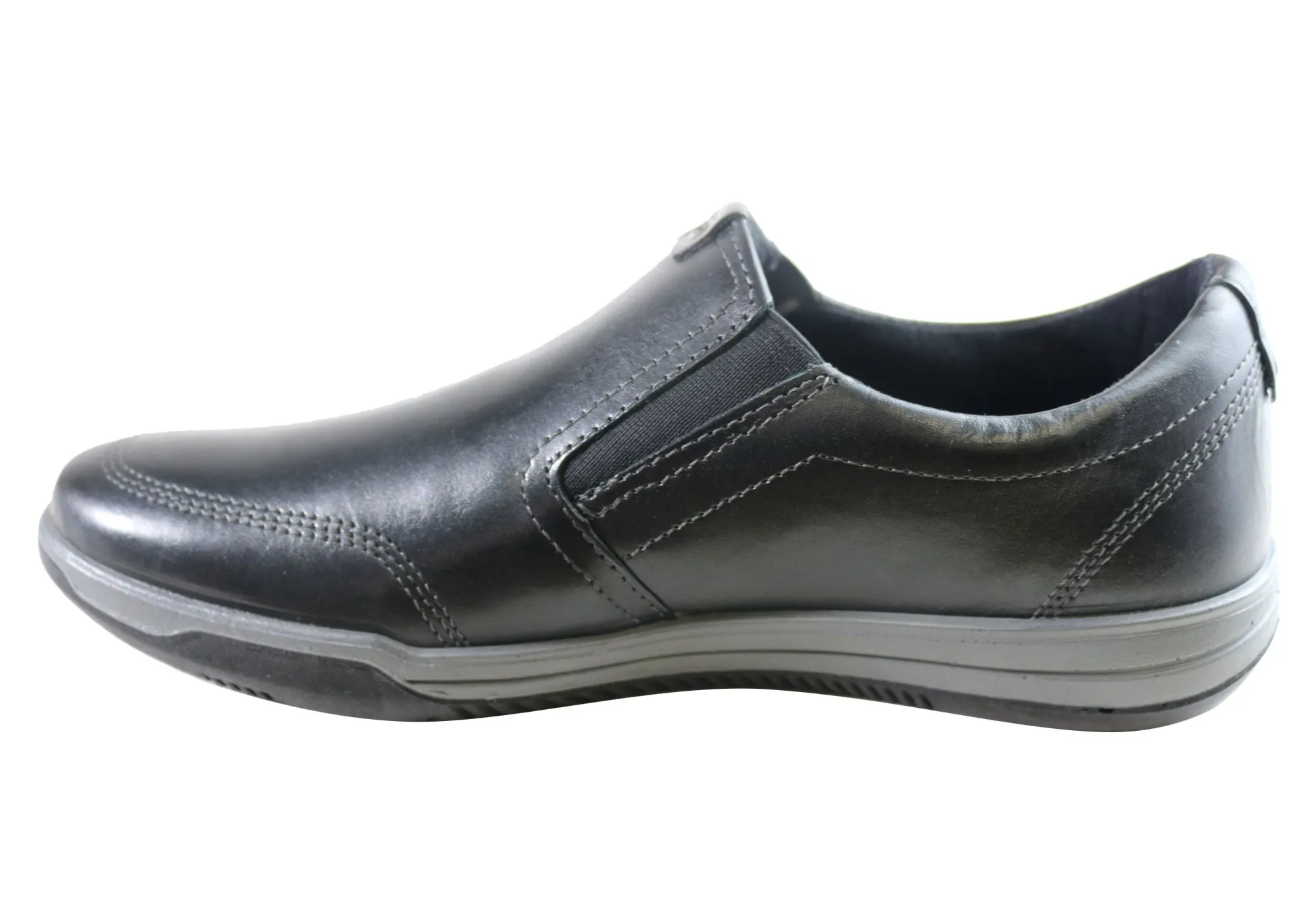 Pegada Lincoln Mens Leather Slip On Comfort Casual Shoes Made In Brazil