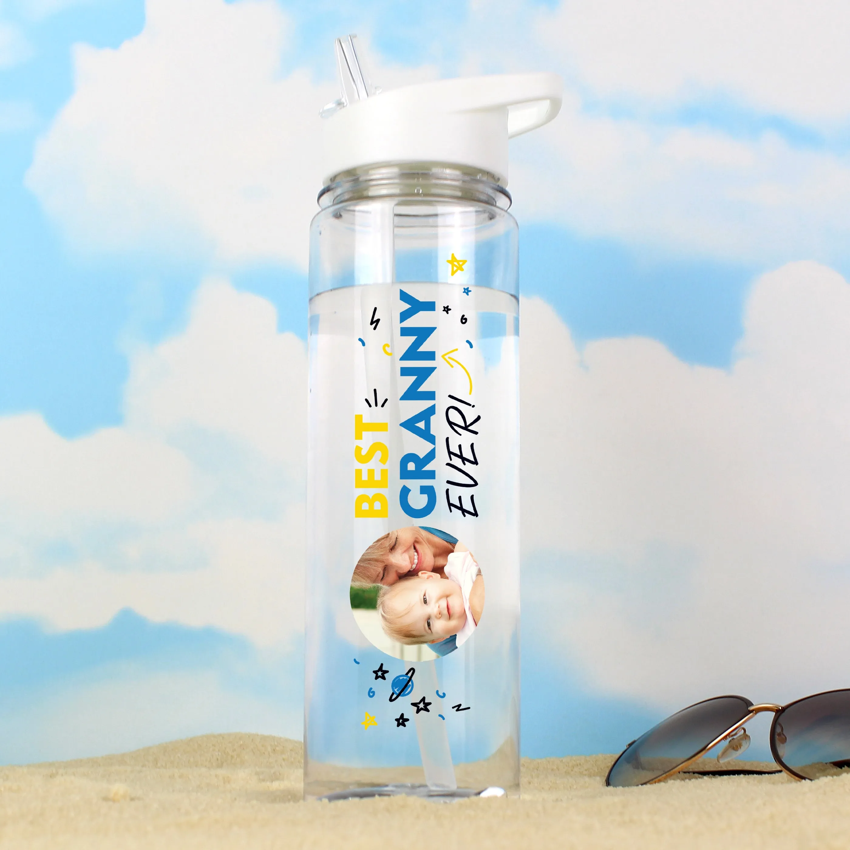 Personalised Best Ever Photo Upload Water Bottle