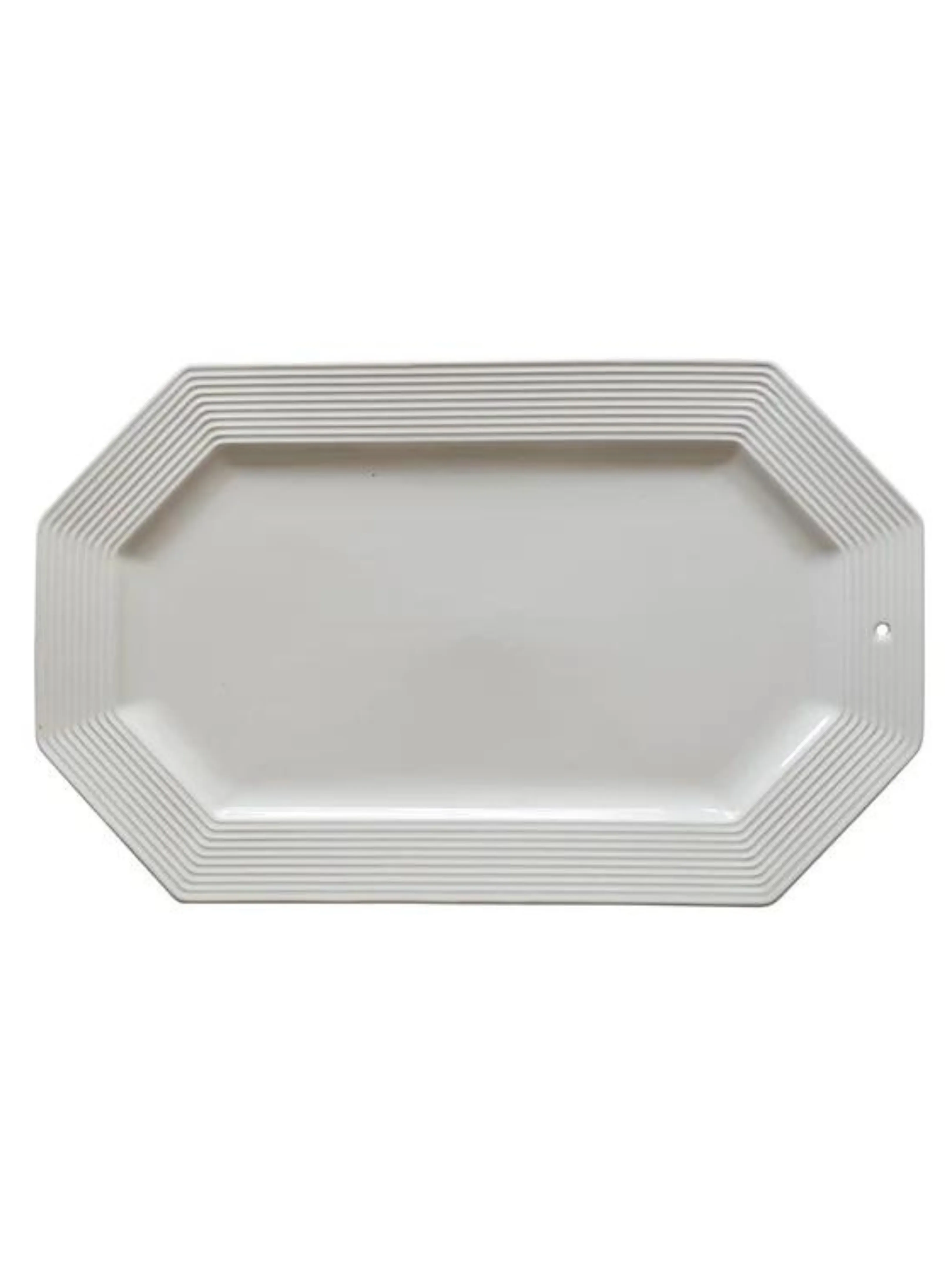 Pinstripe Octagonal Platter