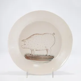 Plate with Dotted Pig