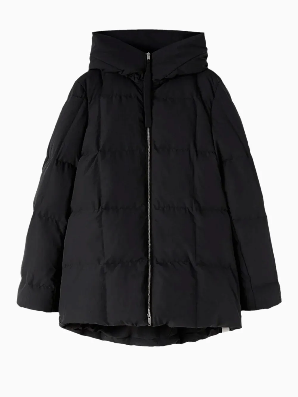 Quilted down jacket