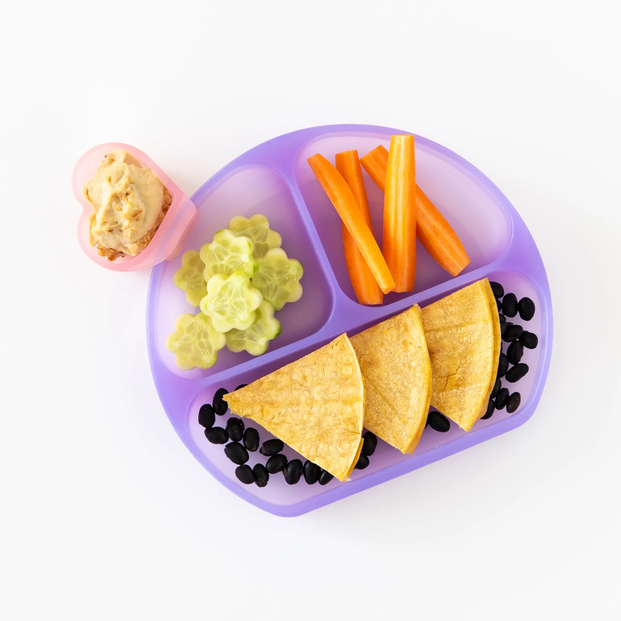 Silicone Grip Dish: Purple Jelly