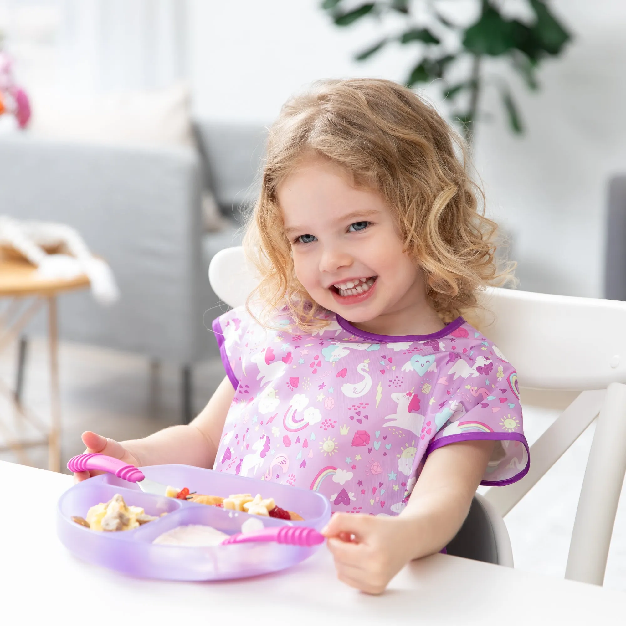 Silicone Grip Dish: Purple Jelly