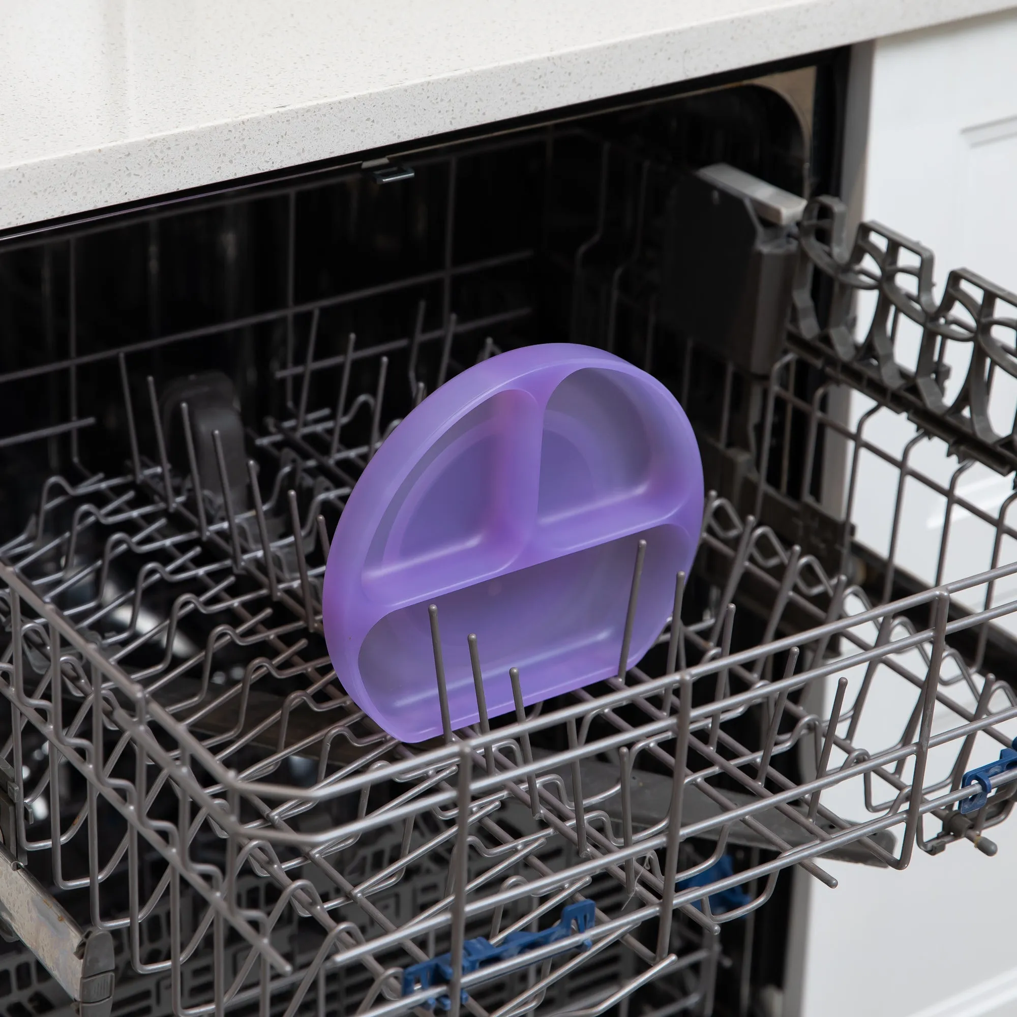 Silicone Grip Dish: Purple Jelly