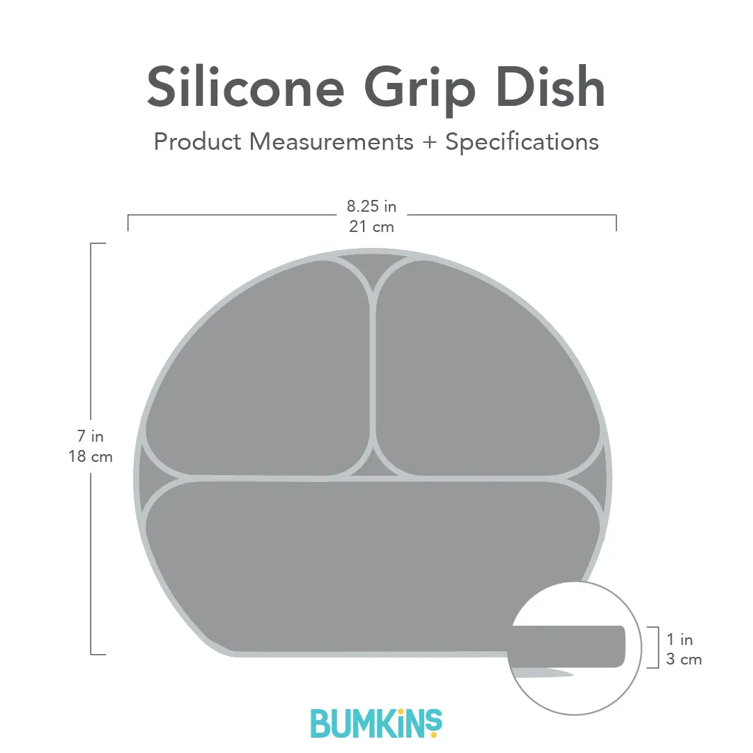 Silicone Grip Dish: Purple Jelly