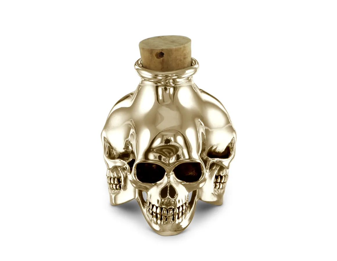 Skull Bottle - Bronze