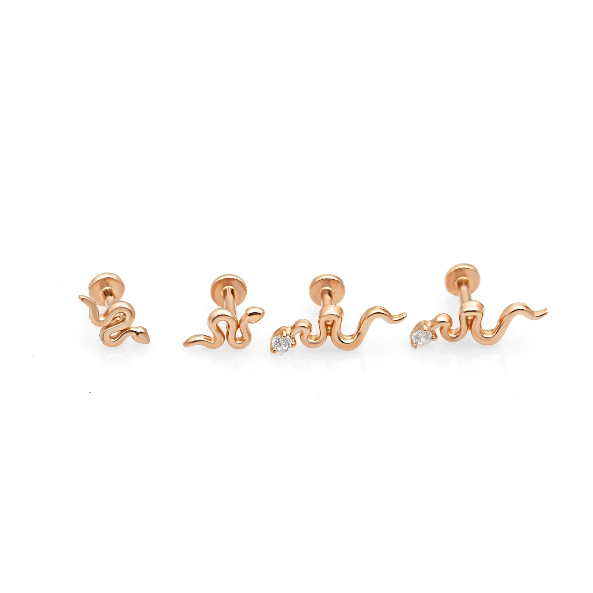 Snake Flat Back Earring