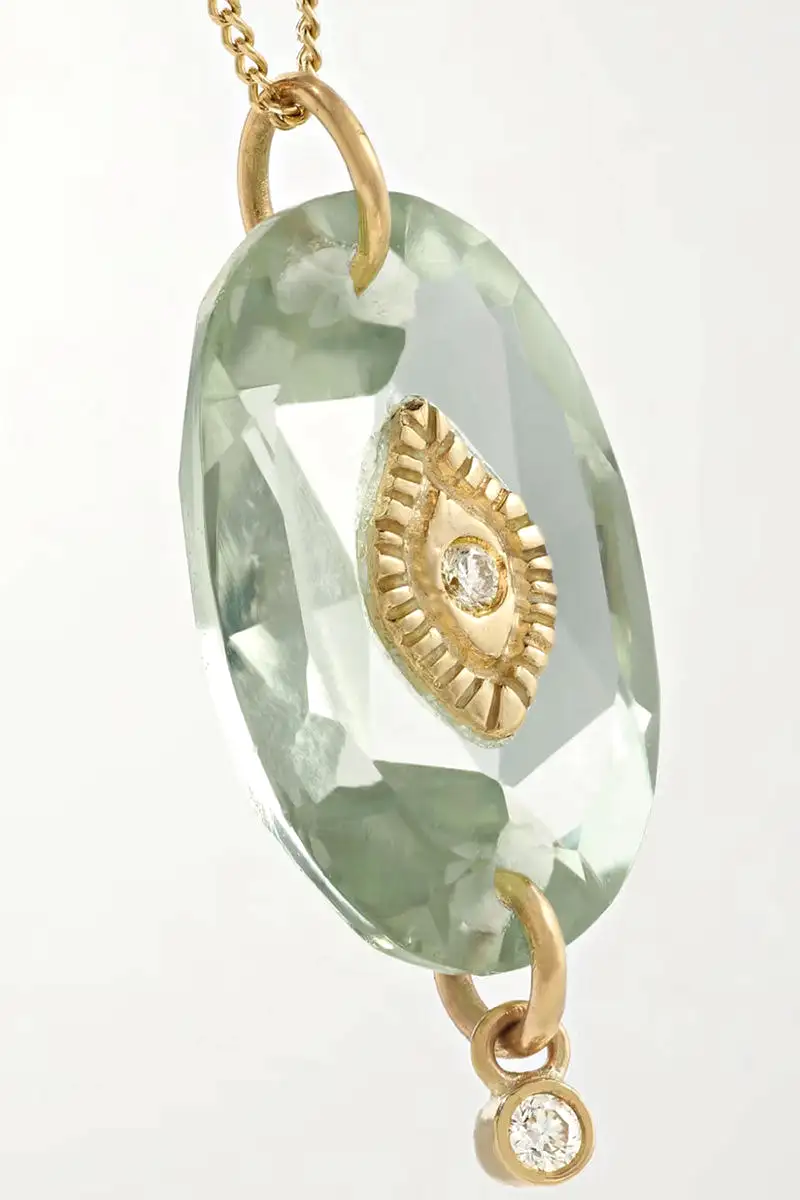 Souad Necklace - Green Amethyst