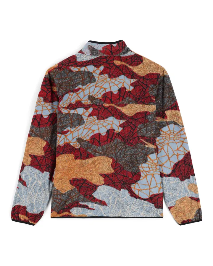 Spyder Unisex Snap Lounge Pullover Red Multi 2023 | Hoodies/Pullovers Mens | Snow Skiers Warehouse