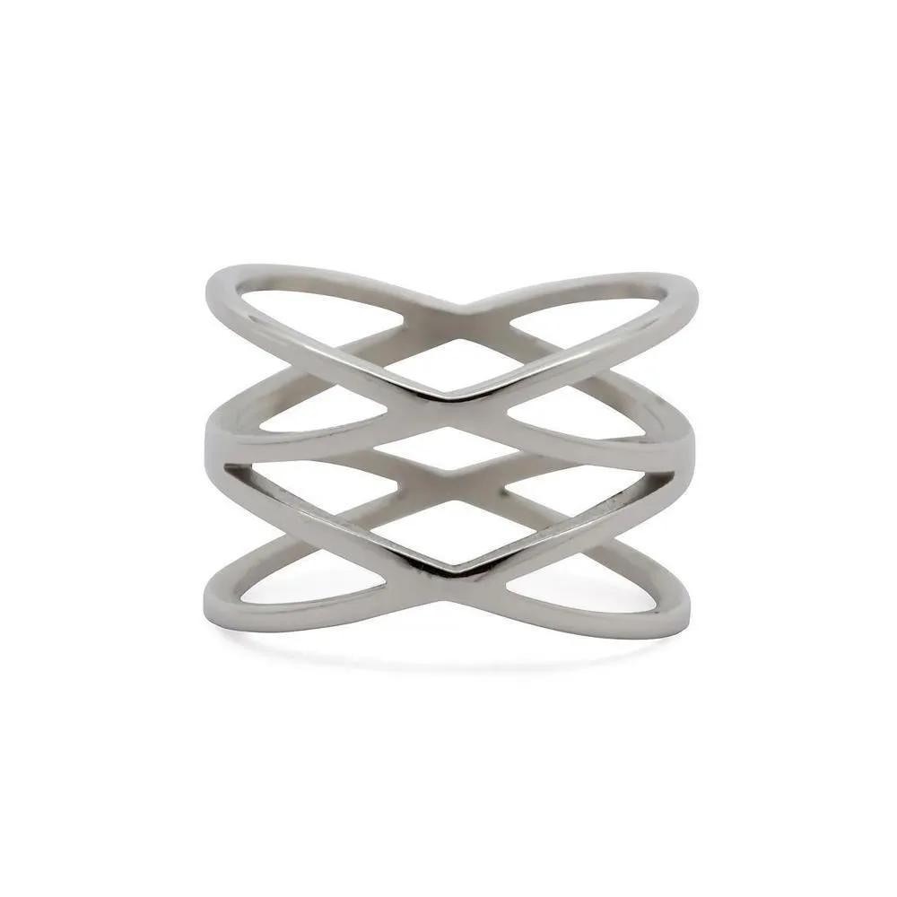 Stainless ST Double X Ring