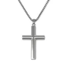 Stainless Steel Cross Pendant in Chain