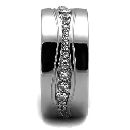 Stainless Steel Cubic Zirconia Band