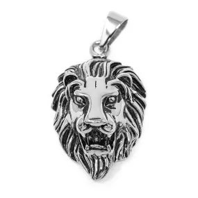 Stainless Steel Lion Head Pendant