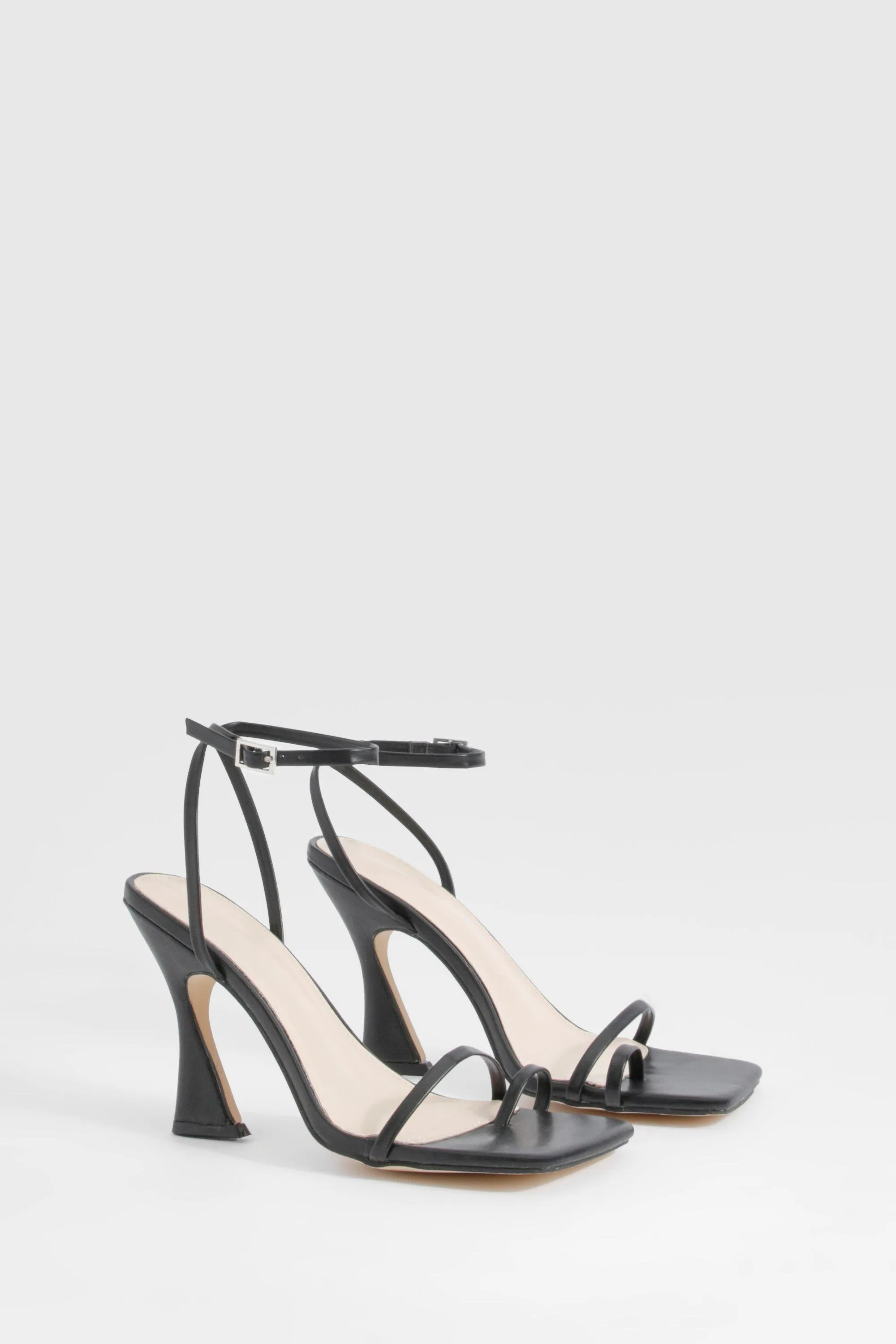 Strappy Toe Detail High Heels