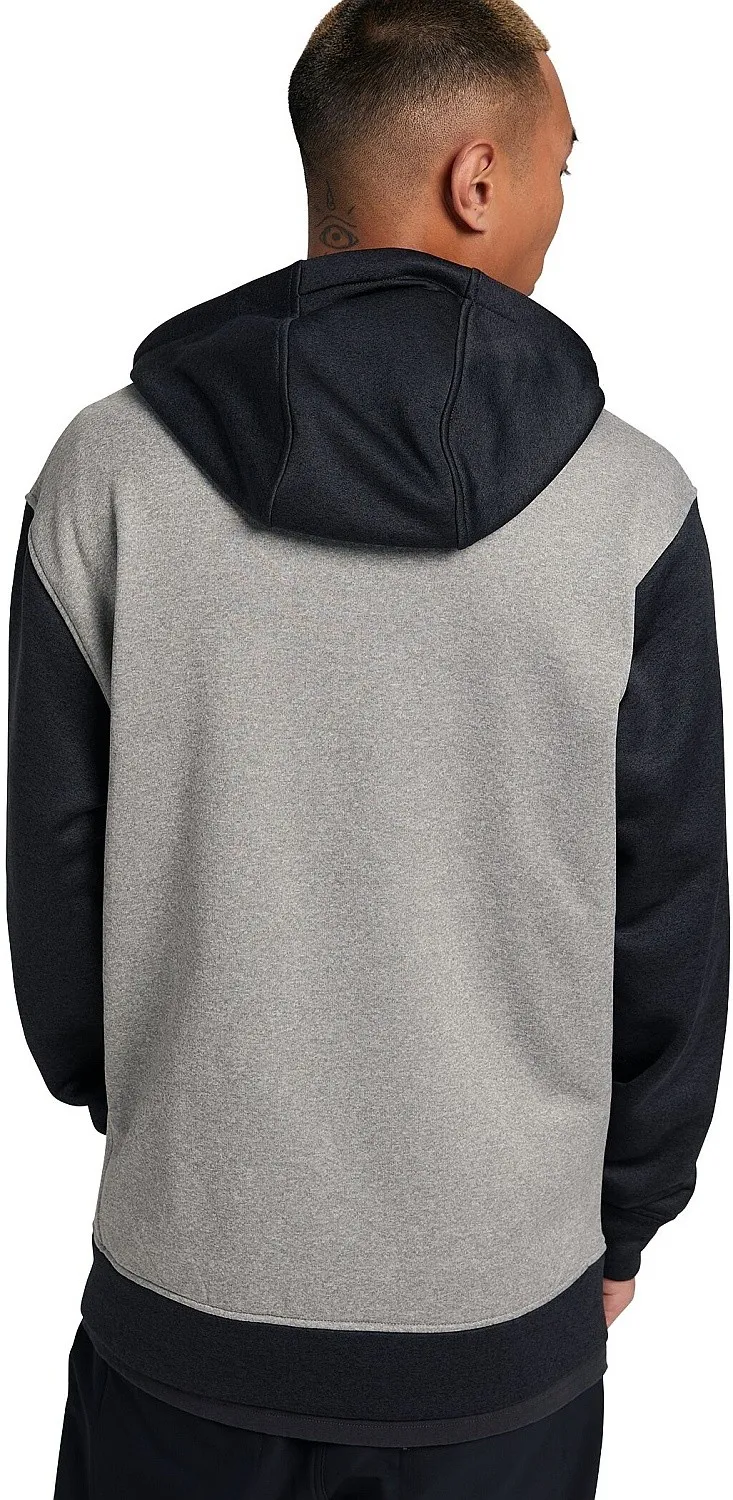 sweatshirt Burton Oak Zip - Gray Heather/True Black - men´s