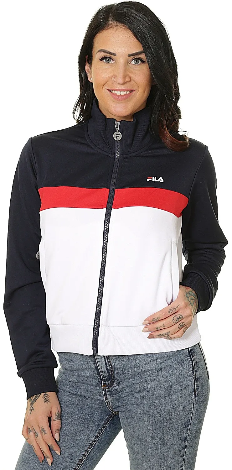 sweatshirt Fila Samah Zip - Black Iris/True Red/Bright White - women´s