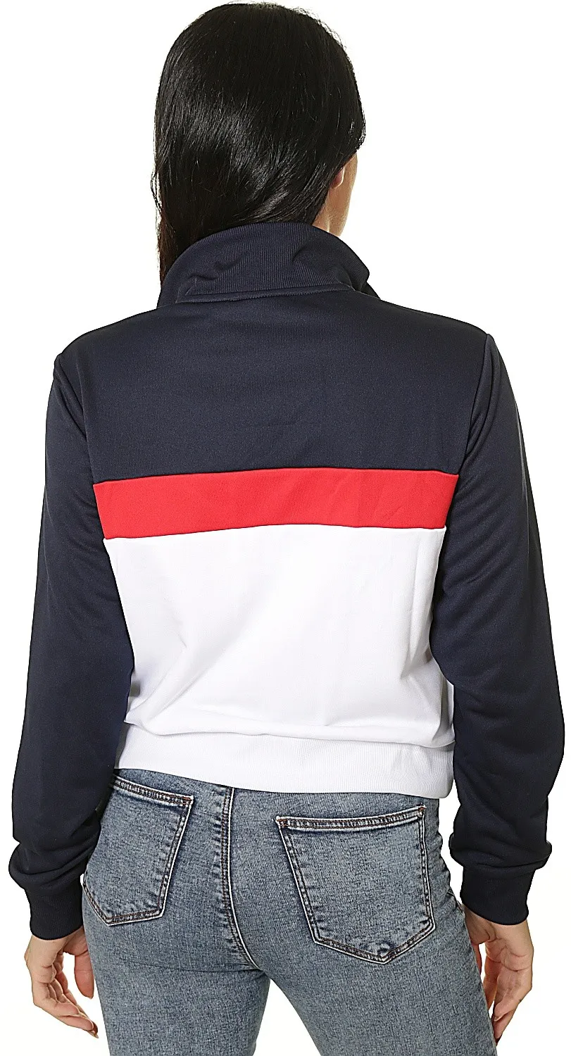 sweatshirt Fila Samah Zip - Black Iris/True Red/Bright White - women´s