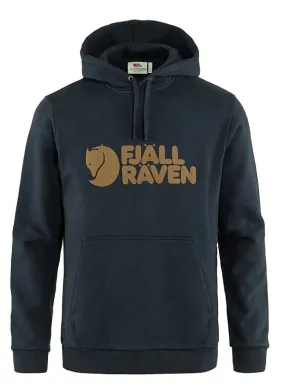 sweatshirt Fjällräven Logo Hoodie - 555/Dark Navy - men´s